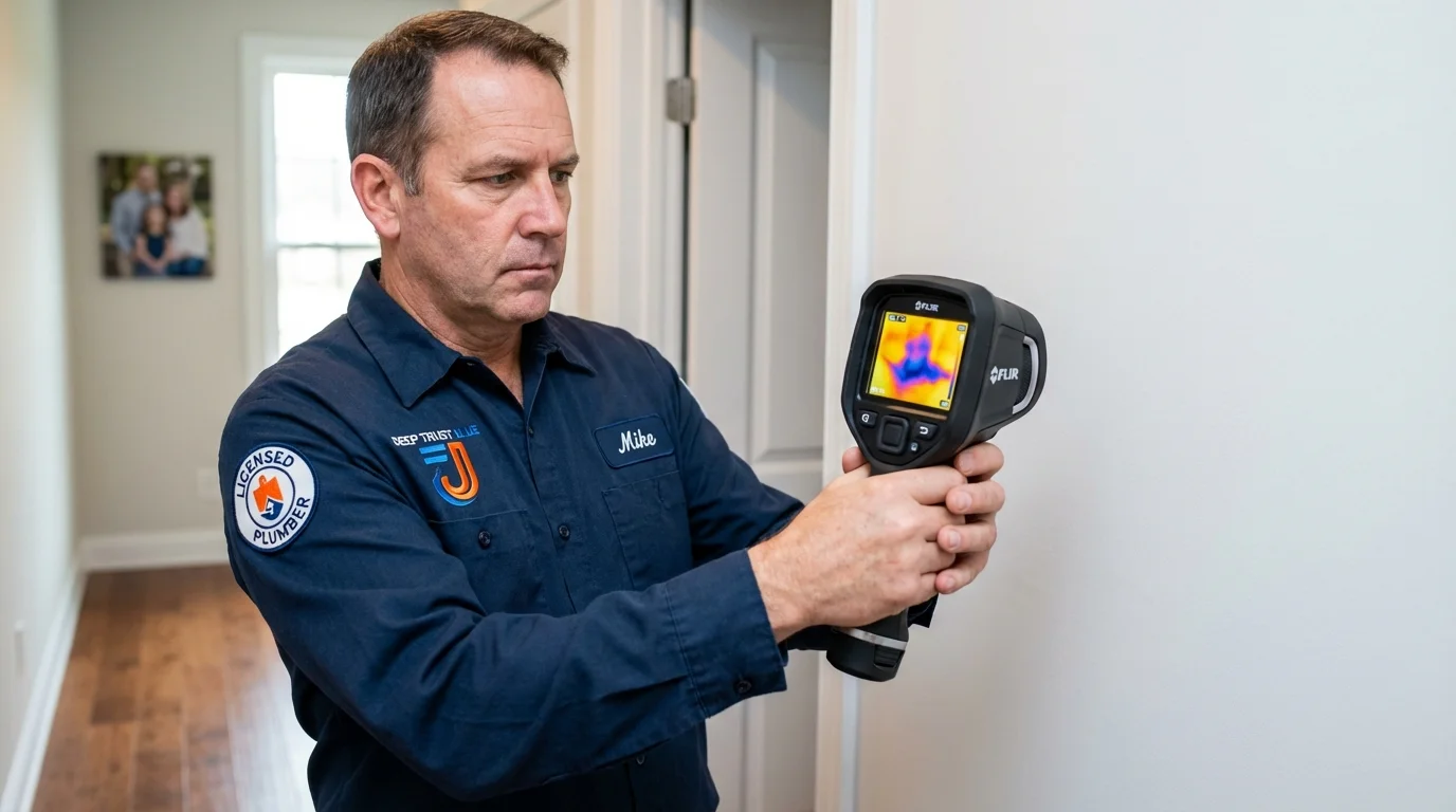 Thermal imaging leak detection by Johns Plumbing LLC in Benld